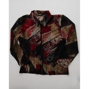 Valentina Multi-Color Rhinestone Jacket Medium